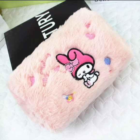 Sanrio My Melody Pink Embroidered Makeup Bag - Picture 3 of 15